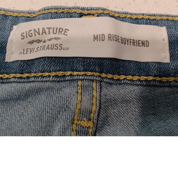 LEVI Strauss Signature Womens Jeans Pants Mid Rise Boyfriend Size 18 W 34 - Picture 3 of 8